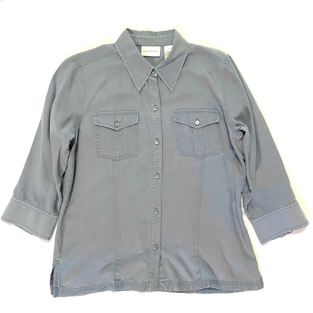 Liz Claiborne silky button down shirt